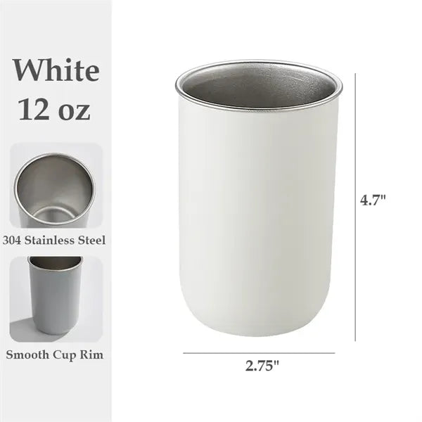12oz 304 Stainless Steel Toothbrush Cup