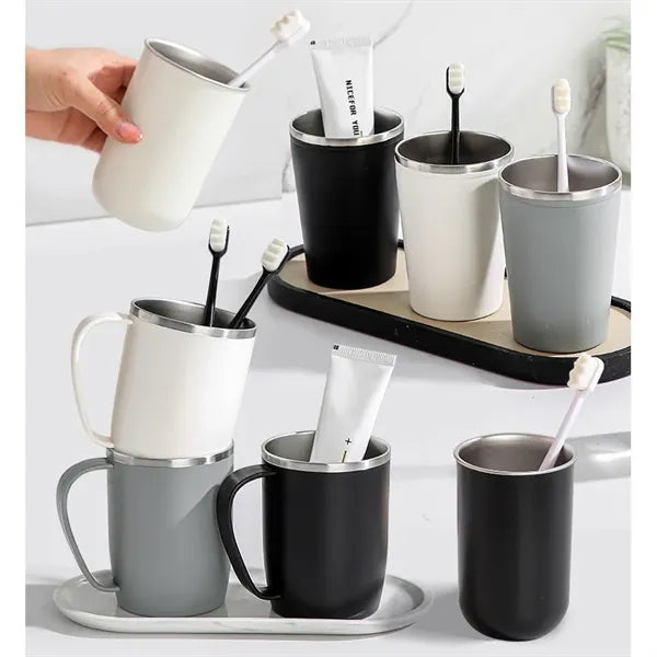 12oz 304 Stainless Steel Toothbrush Cup
