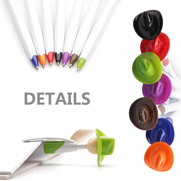 Cowboy Hat Smiley Ballpoint Pens