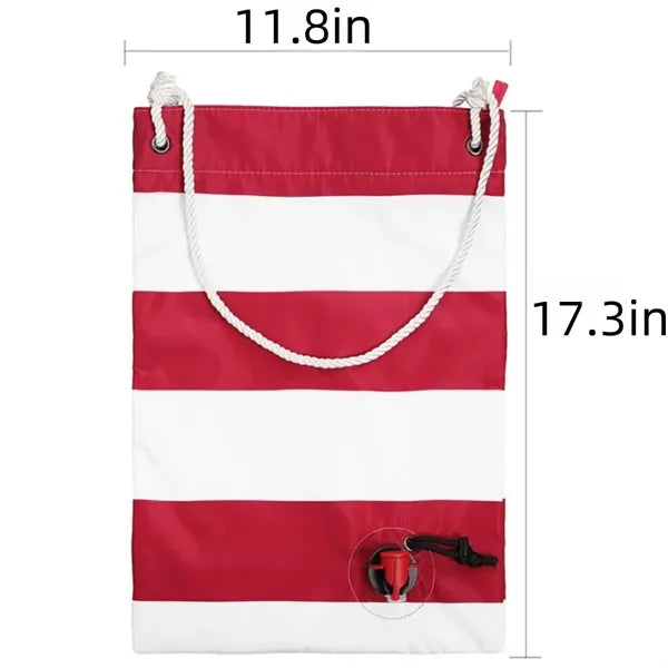 Portable beach wine Tote Bag With Drink Dispenser Spout