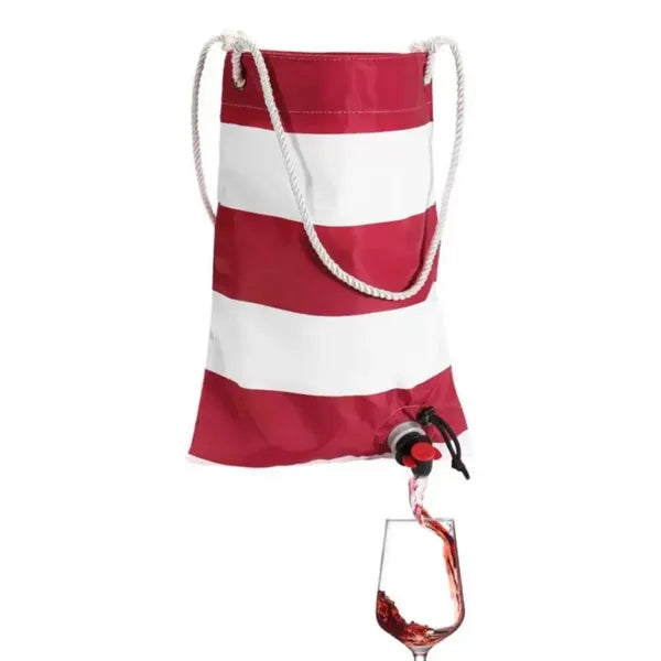 Portable beach wine Tote Bag With Drink Dispenser Spout
