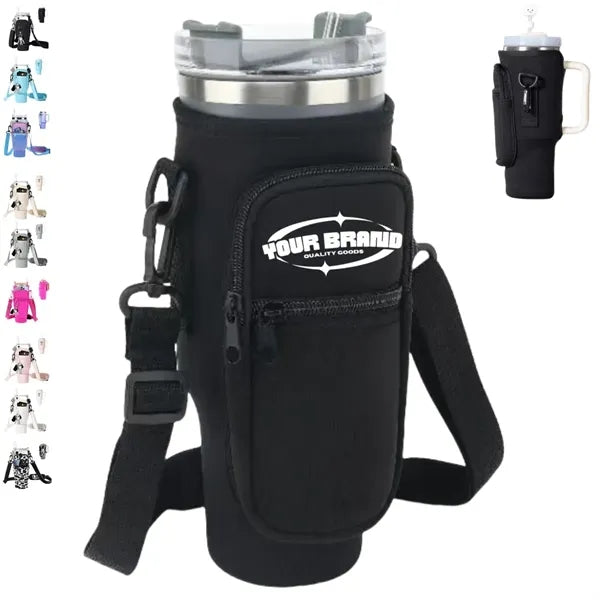 Neoprene 40 oz. Tumbler Water Bottle Carrier Bag Sleeve