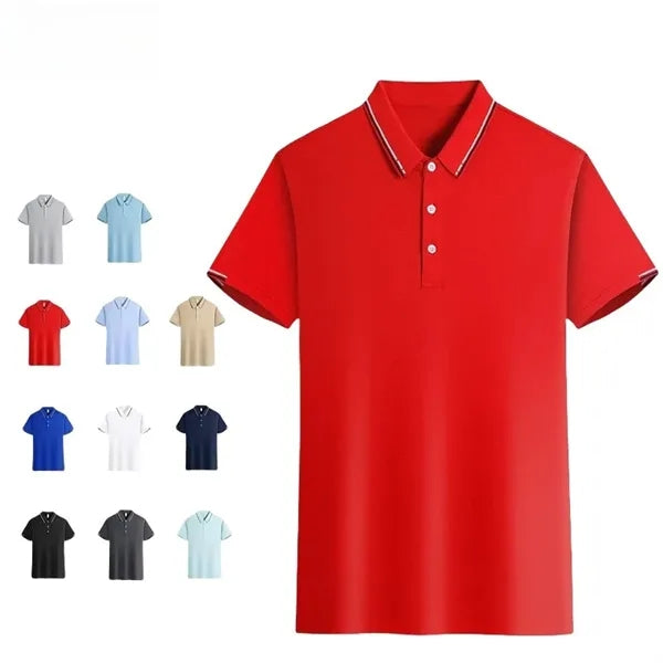 Quick-drying Custom Short-sleeved Work Clothes Polo Shirt