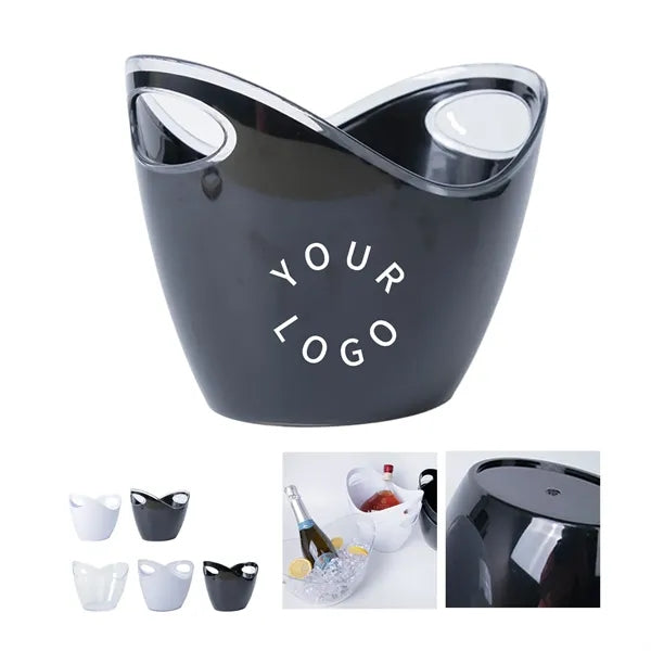Plastic Ice Bucket for Wine and Beer Storage