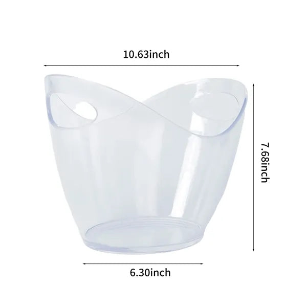 Plastic Ice Bucket for Wine and Beer Storage