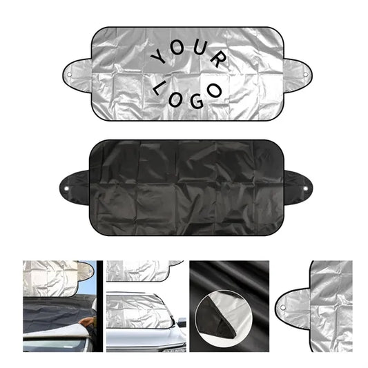 Silver Adhesive Windshield Sunshade