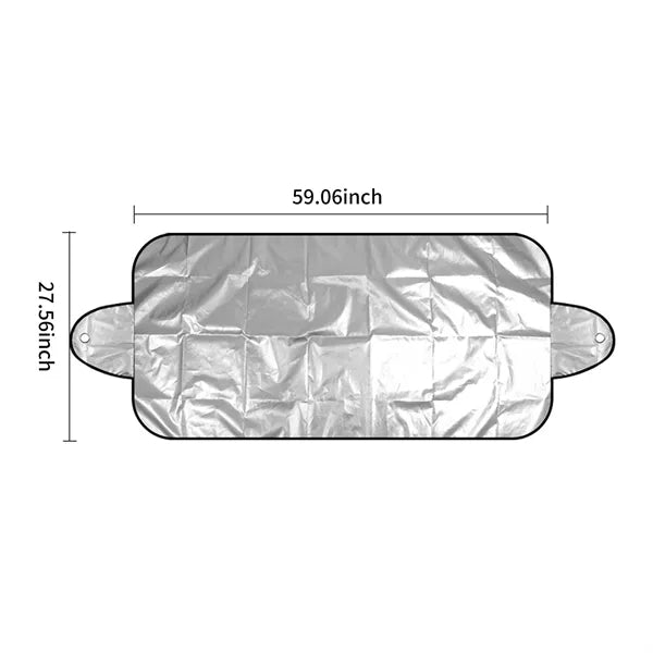 Silver Adhesive Windshield Sunshade