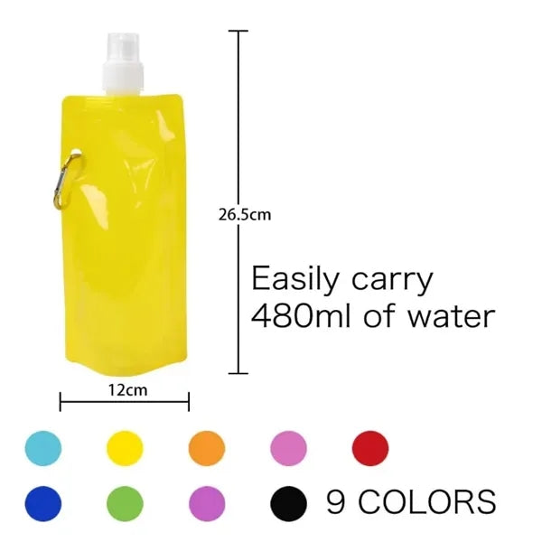 16 oz Plastic Collapsible Water Bags