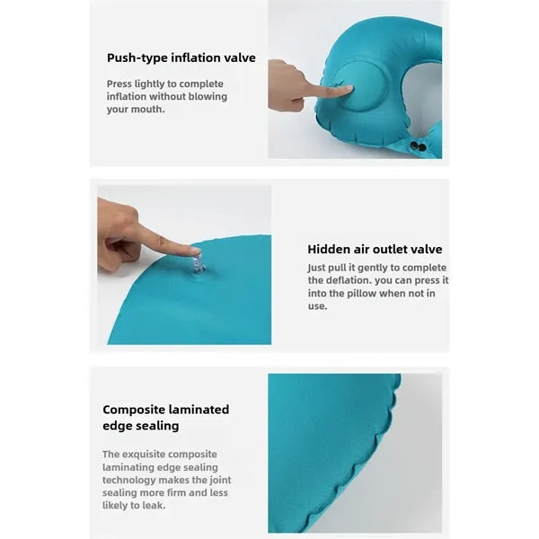 Logo Inflatable Travel Pillow Bulk