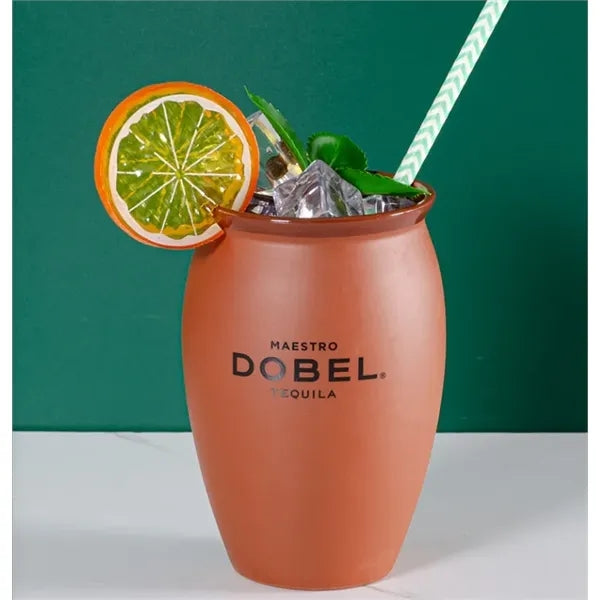 12OZ Red Clay Whiskey Cup