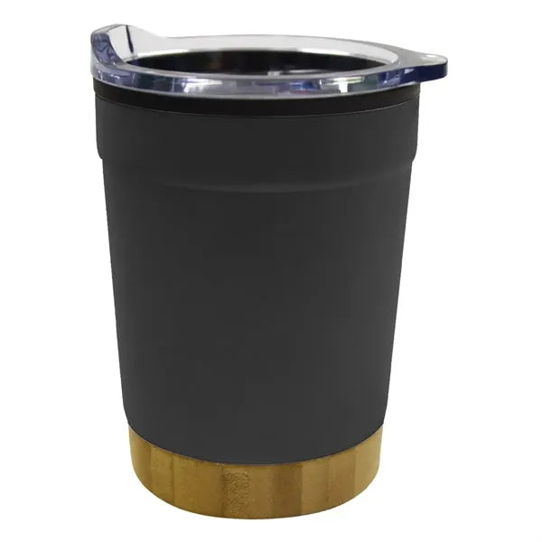 12 OZ Stainless Steel Tumbler with Lid & Bamboo Bottle