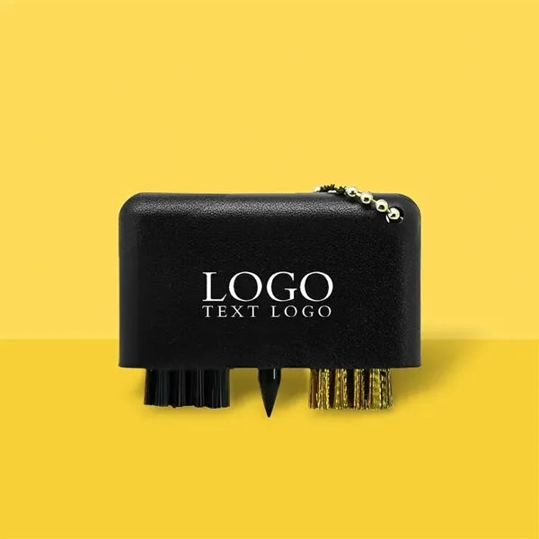 Plastic Mini 3-In-1 Golf Brush Keychain