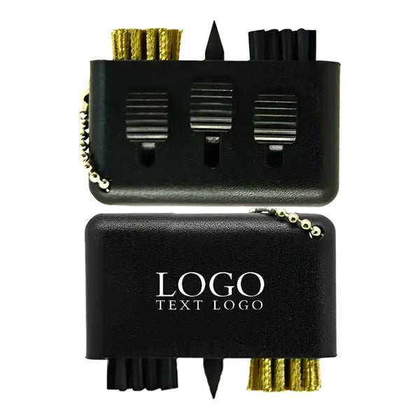 Plastic Mini 3-In-1 Golf Brush Keychain