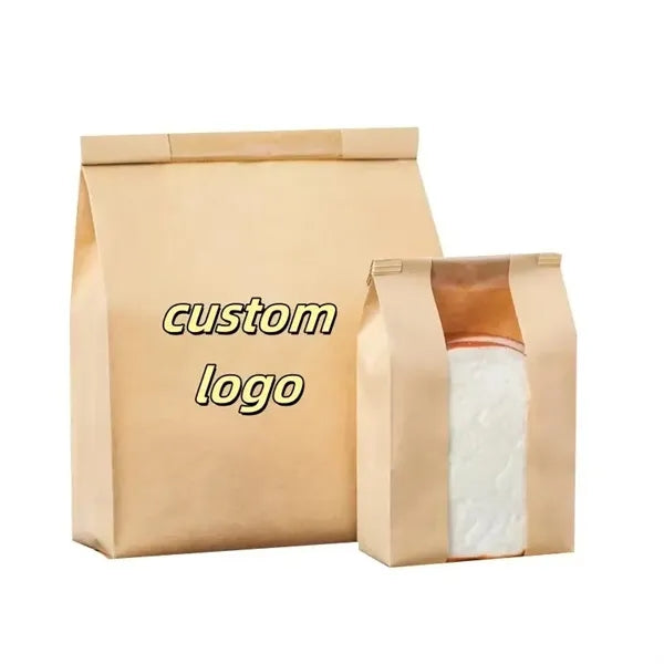 Greaseproof Kraft Paper Food Bag with Window