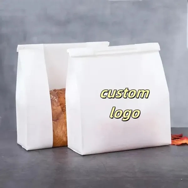 Greaseproof Kraft Paper Food Bag with Window