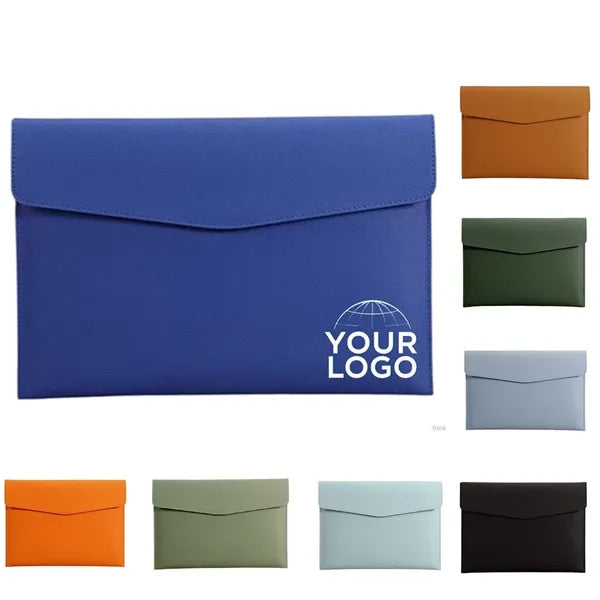Leather Envelope Case Large Capacity Documents File Bag