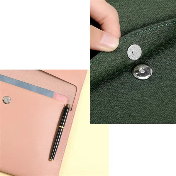 Leather Envelope Case Large Capacity Documents File Bag