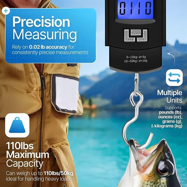 ABS Portable Digital Luggage Scale w/ LCD Display
