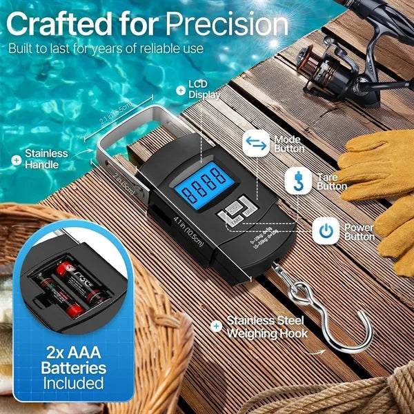 ABS Portable Digital Luggage Scale w/ LCD Display