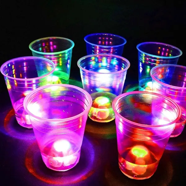Glowing Happy New Year Party Cups Flashing
