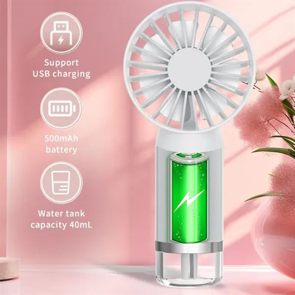 Mini Handheld Misting Fan