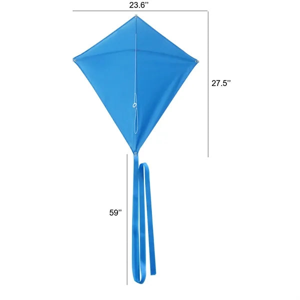 Diamond-shaped polyester disassembling kite