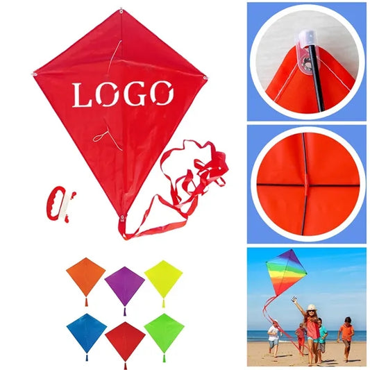 Diamond-shaped polyester disassembling kite