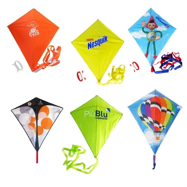 Diamond-shaped polyester disassembling kite