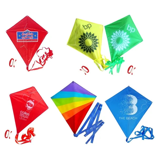 Diamond-shaped polyester disassembling kite