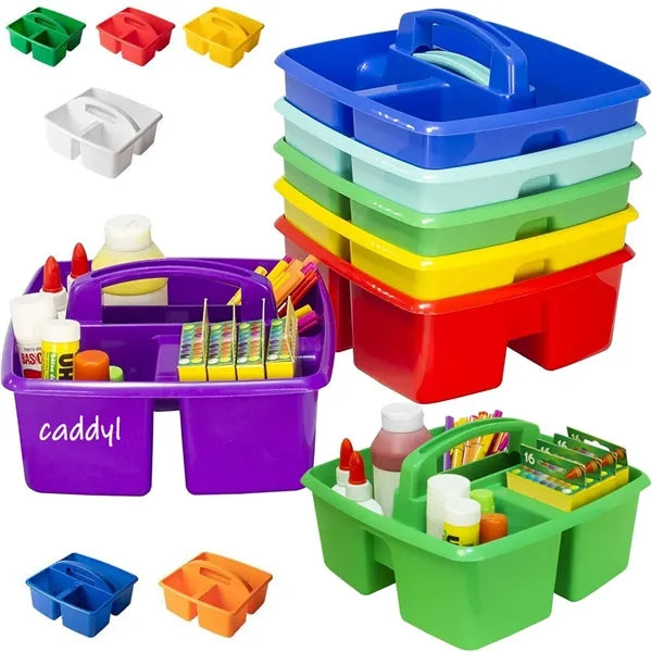 Portable Plastic Storage Classroom Caddy Organizer with Hand