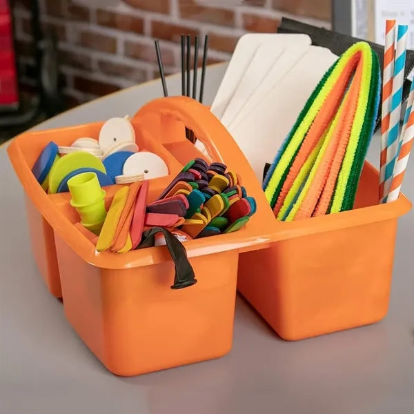 Portable Plastic Storage Classroom Caddy Organizer with Hand
