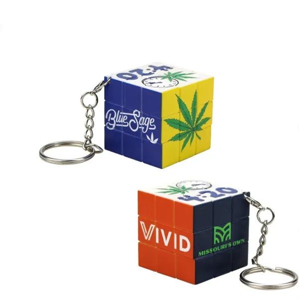 Puzzle Cube w/ Keychain