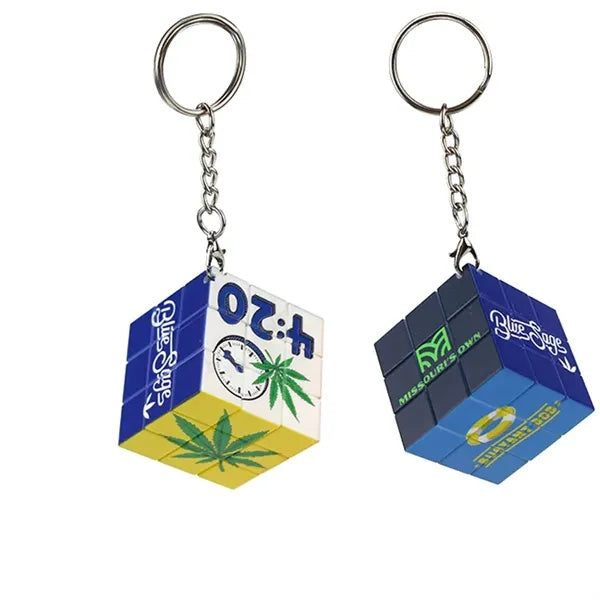 Puzzle Cube w/ Keychain