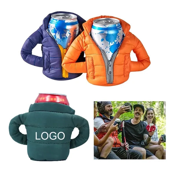 Insulated 12 oz Can Cooler BInsulateer Bottle Jacket Clothes