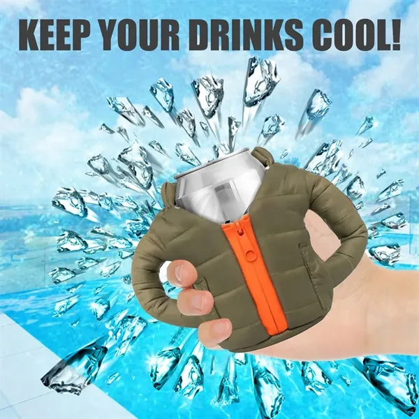 Insulated 12 oz Can Cooler BInsulateer Bottle Jacket Clothes