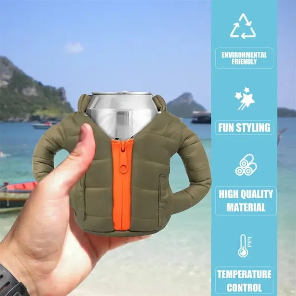 Insulated 12 oz Can Cooler BInsulateer Bottle Jacket Clothes