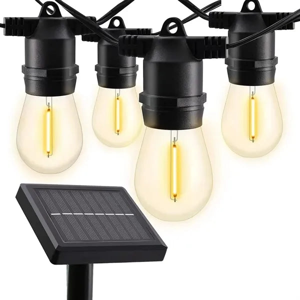 Solar Outdoor String Lights Large Bulb