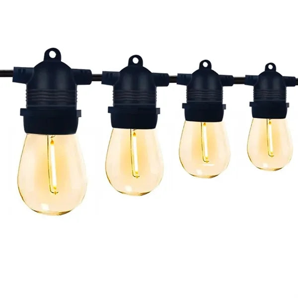 Solar Outdoor String Lights Large Bulb