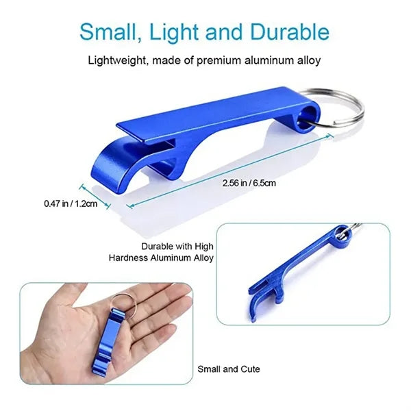 Premium Metal Keychain Beer Bottle Opener for Men Women