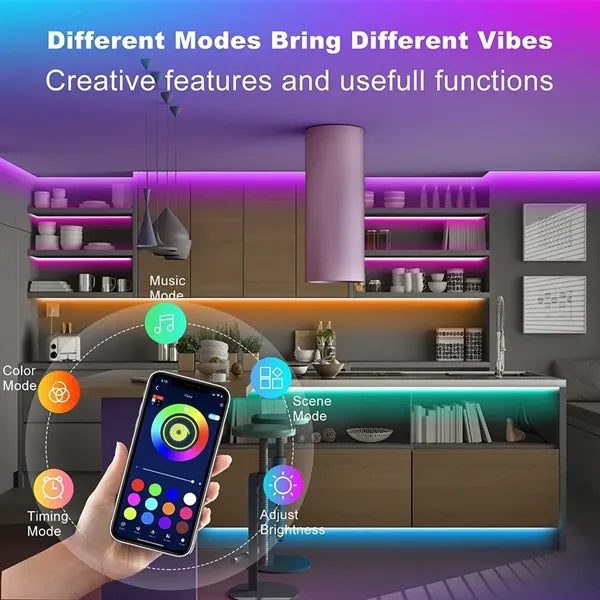 100ft LED Strip Lights with Smart APP