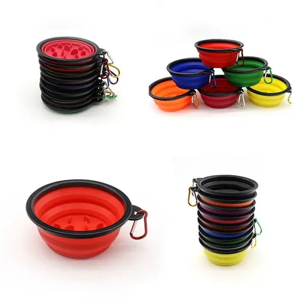 Convenient Collapsible Portable Pet Travel Dog Bowls