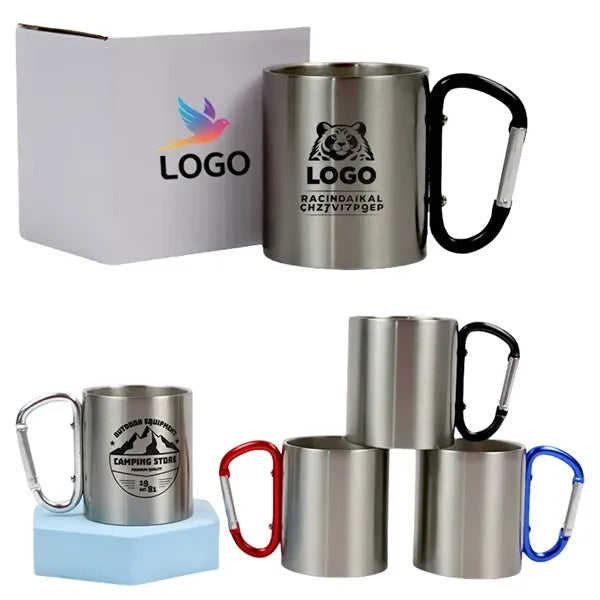 Carabiner Clip Stainless Steel Cup
