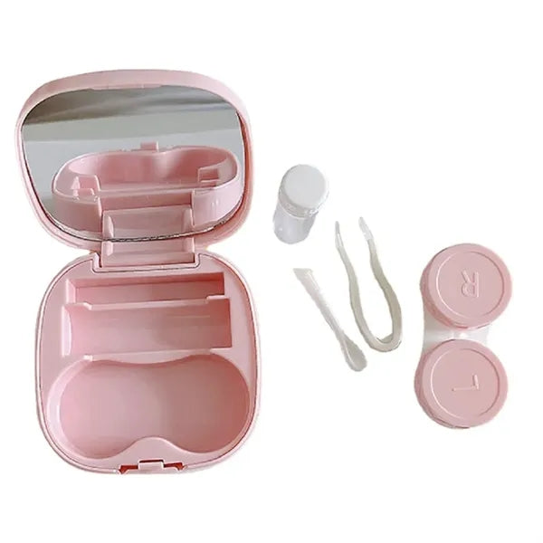 Logo Travel Contact Lens Kit with Mirror & Tools