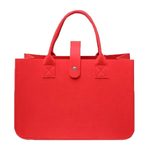 Solid Color Felt Tote Storage Bag