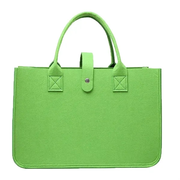 Solid Color Felt Tote Storage Bag
