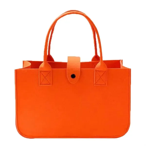 Solid Color Felt Tote Storage Bag