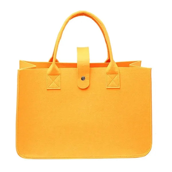 Solid Color Felt Tote Storage Bag