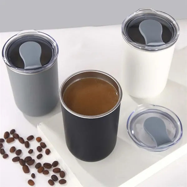 10oz stainless steel insulated cup wine tumbler with lid