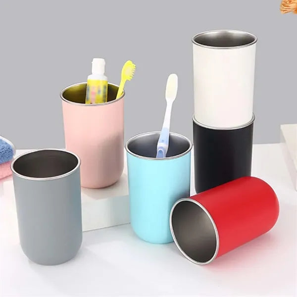 10oz stainless steel insulated cup wine tumbler with lid