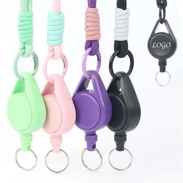 Retractable Badge Reel With Lanyard